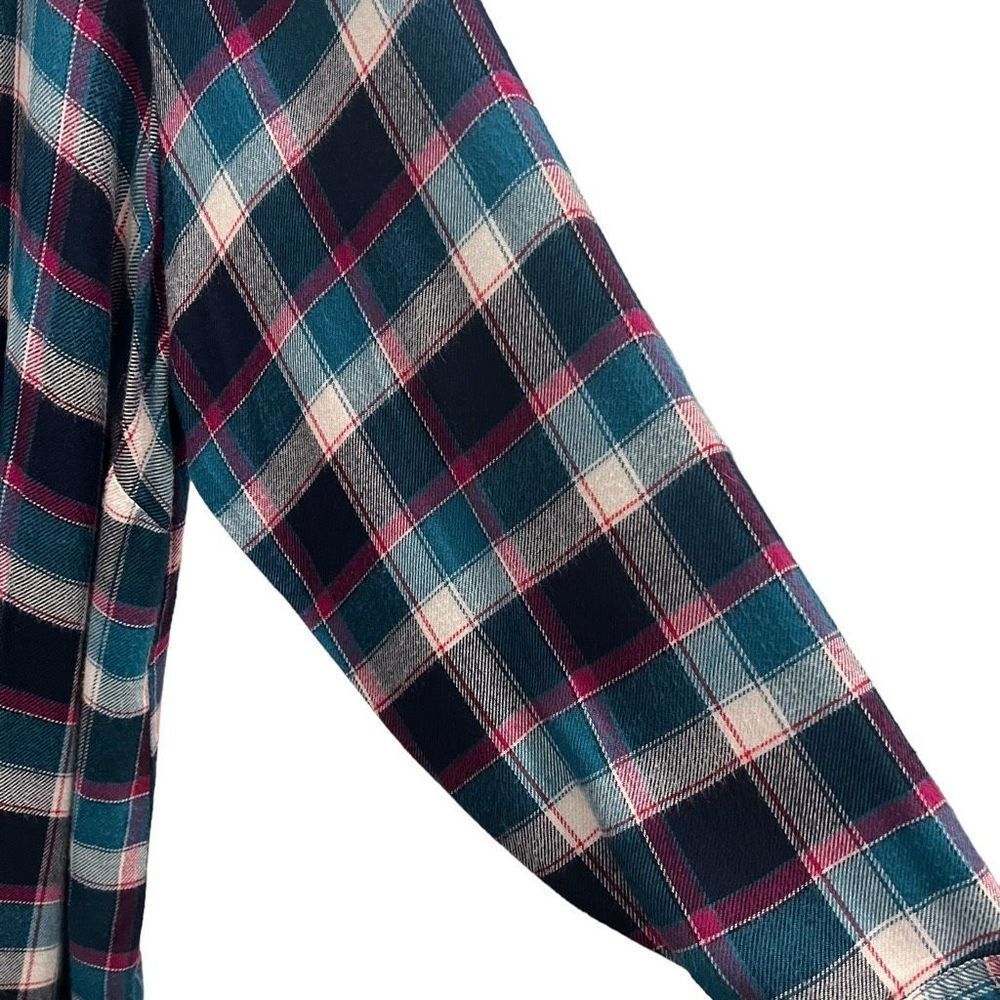 Lane Bryant Flannel 100% Rayon Long Sleeve Tunic Size 18/20 - Picture 5 of 11